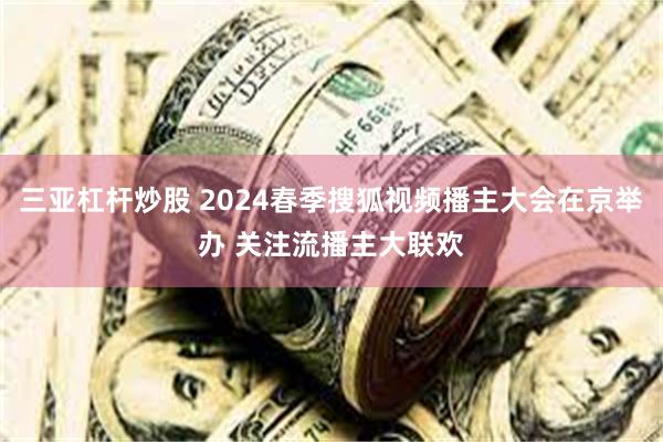 三亚杠杆炒股 2024春季搜狐视频播主大会在京举办 关注流播主大联欢