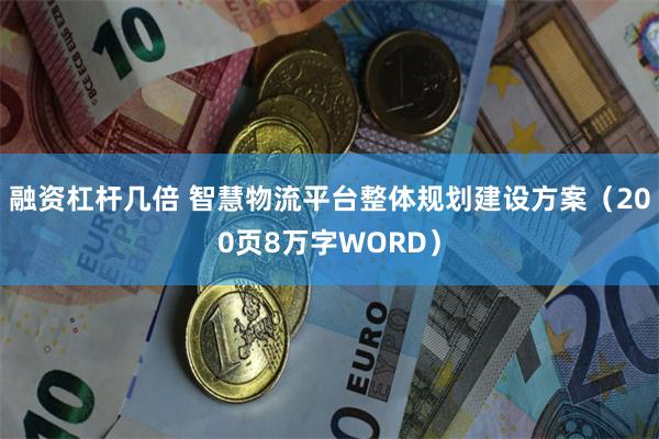 融资杠杆几倍 智慧物流平台整体规划建设方案（200页8万字WORD）