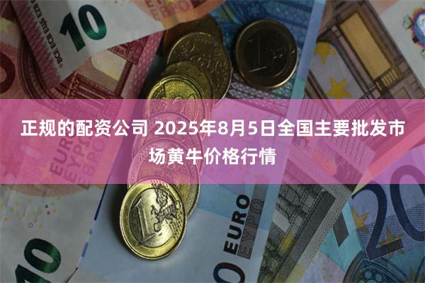 正规的配资公司 2025年8月5日全国主要批发市场黄牛价格行情