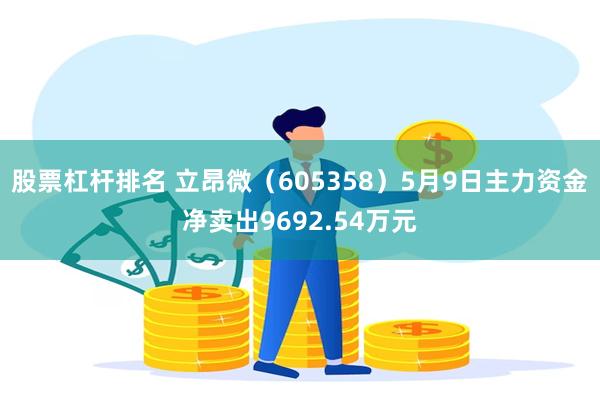 股票杠杆排名 立昂微（605358）5月9日主力资金净卖出9692.54万元