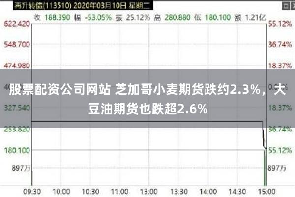 股票配资公司网站 芝加哥小麦期货跌约2.3%，大豆油期货也跌超2.6%