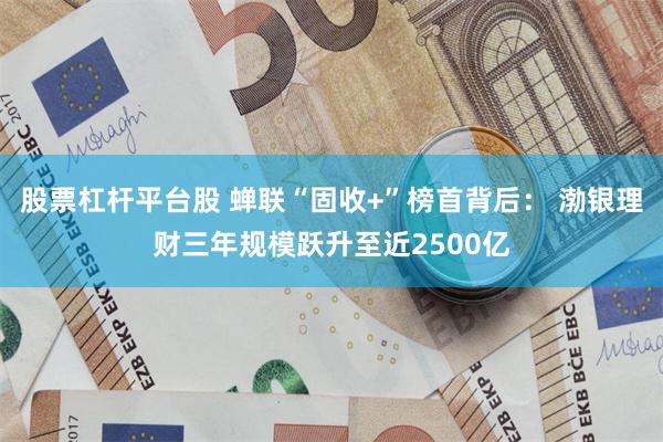 股票杠杆平台股 蝉联“固收+”榜首背后： 渤银理财三年规模跃升至近2500亿
