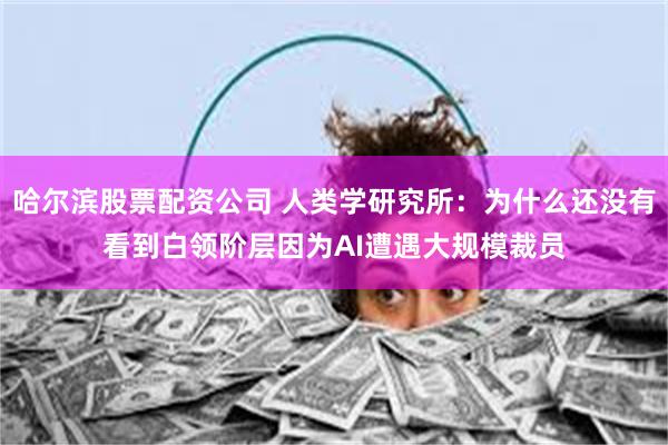 哈尔滨股票配资公司 人类学研究所:为什么还没有看到白领阶层因为AI遭遇大规模裁员