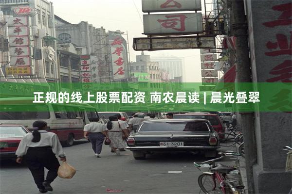正规的线上股票配资 南农晨读 | 晨光叠翠