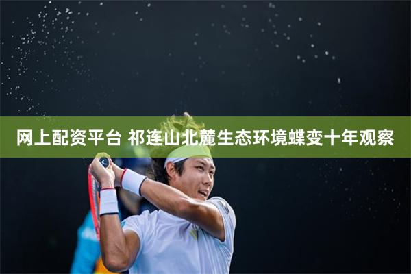 网上配资平台 祁连山北麓生态环境蝶变十年观察