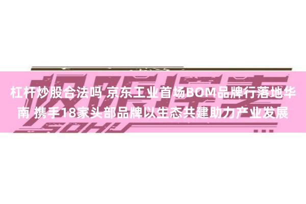 杠杆炒股合法吗 京东工业首场BOM品牌行落地华南 携手18家头部品牌以生态共建助力产业发展