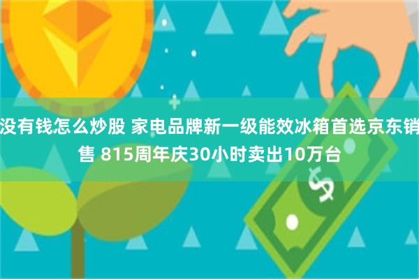 没有钱怎么炒股 家电品牌新一级能效冰箱首选京东销售 815周年庆30小时卖出10万台
