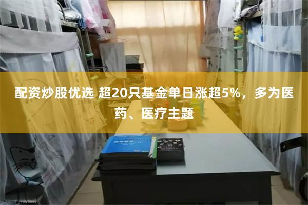 配资炒股优选 超20只基金单日涨超5%，多为医药、医疗主题